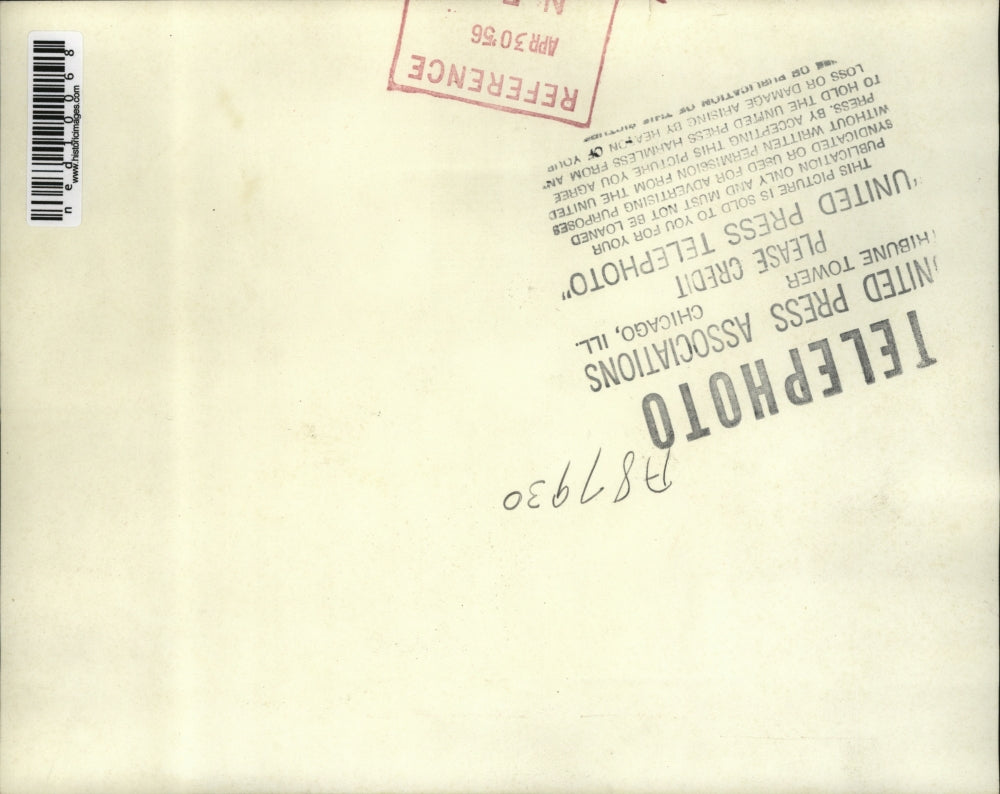 1956 Media Photo NYC RN M Peluso, Dr Leo Hipsh & patient Mrs C Medina quads mom