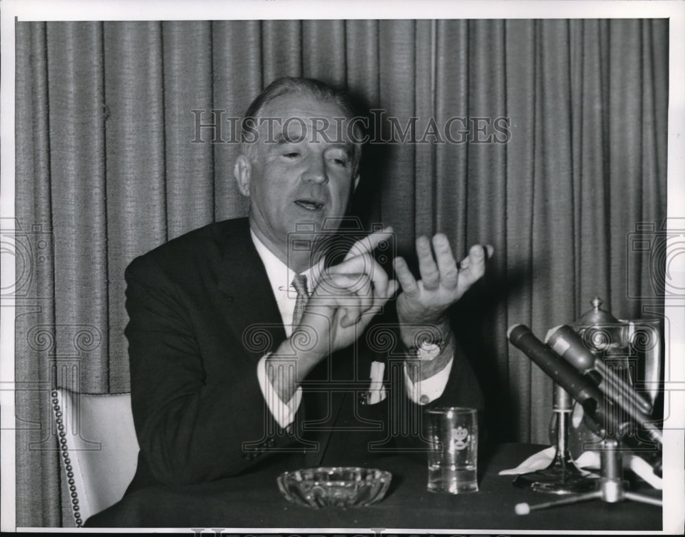 1960 Press Photo Chicago Senator Stuart Symington of Mo at conference