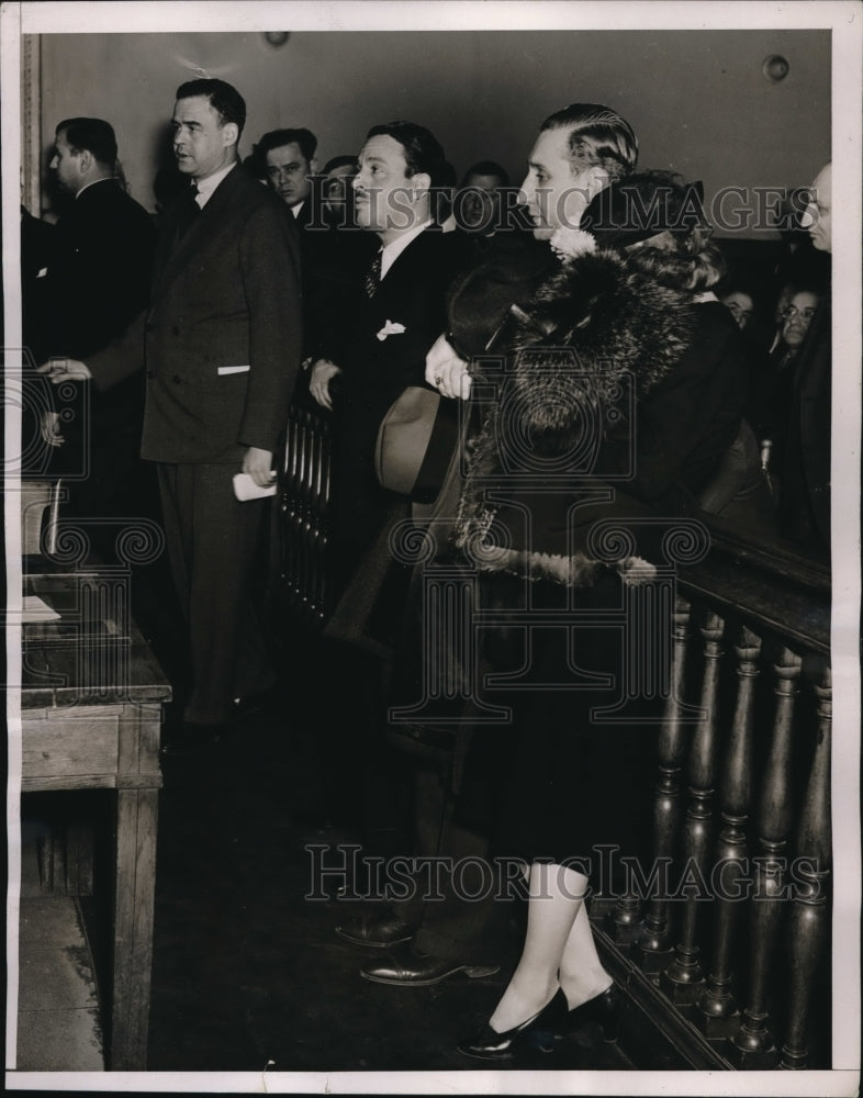 1938 Press Photo John Grimes Asks Bail for Dixie Davis & G Weinberg R Richerts