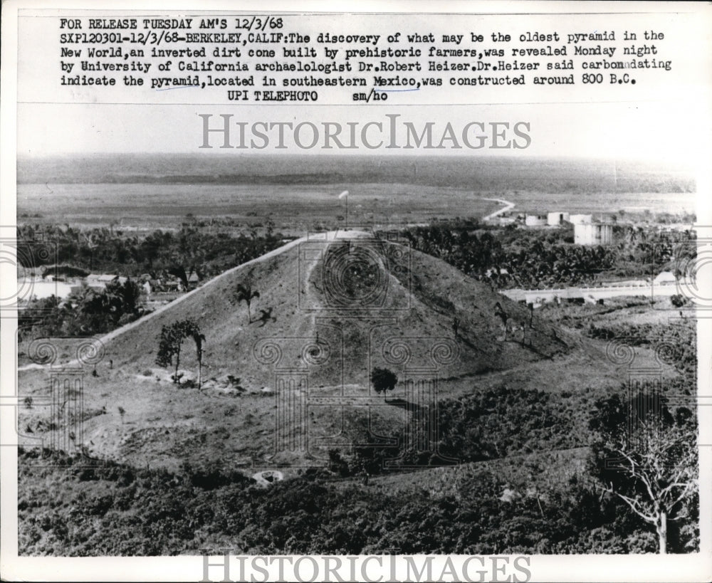 1968 Media Photo Berkely Cailfornia University of California archaelogist
