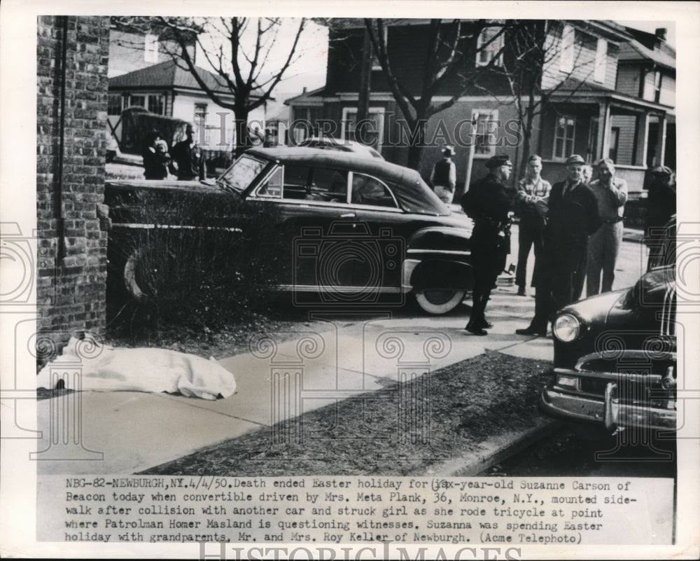 1950 Media Photo Six Year Old Suzanne Carson Killed On Easter Holiday