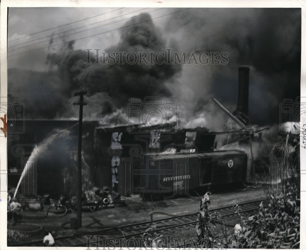 1941 Media Photo The fire at the Wheeling Machine Products Company
