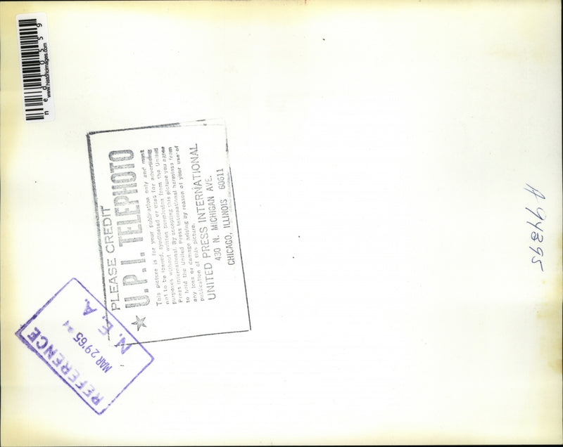 Load image into Gallery viewer, 1965 Media Photo Catoctin Center Md President Johnson watches Steve Banks
