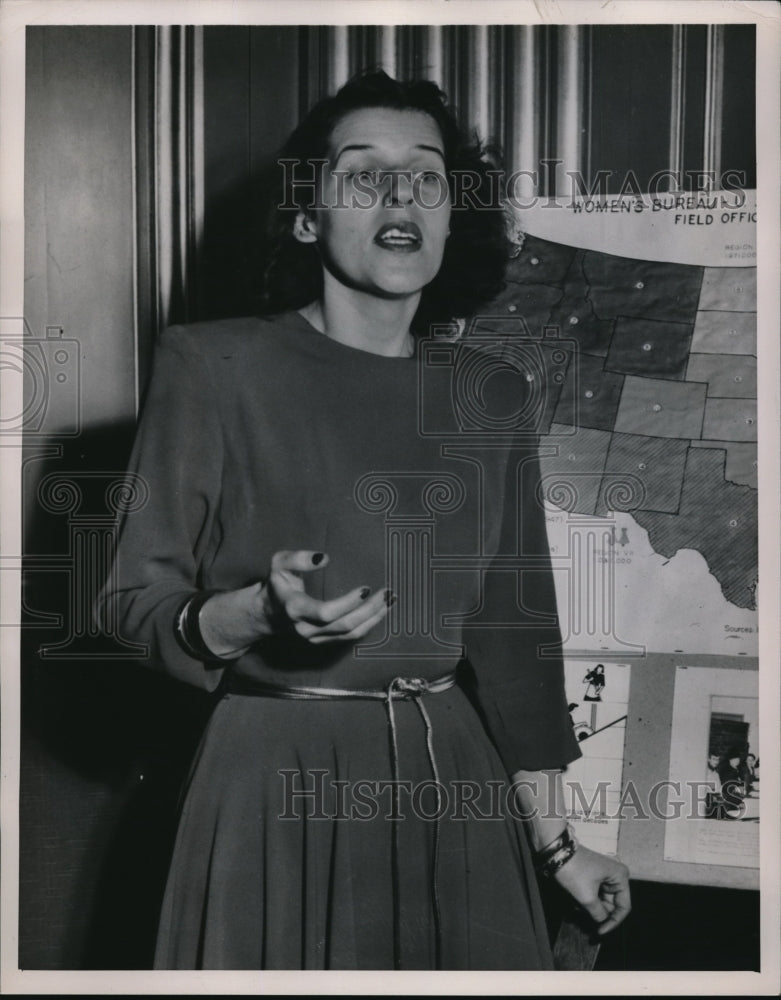 1948 Press Photo Susan Anthony's grandniece Susan Anthony II