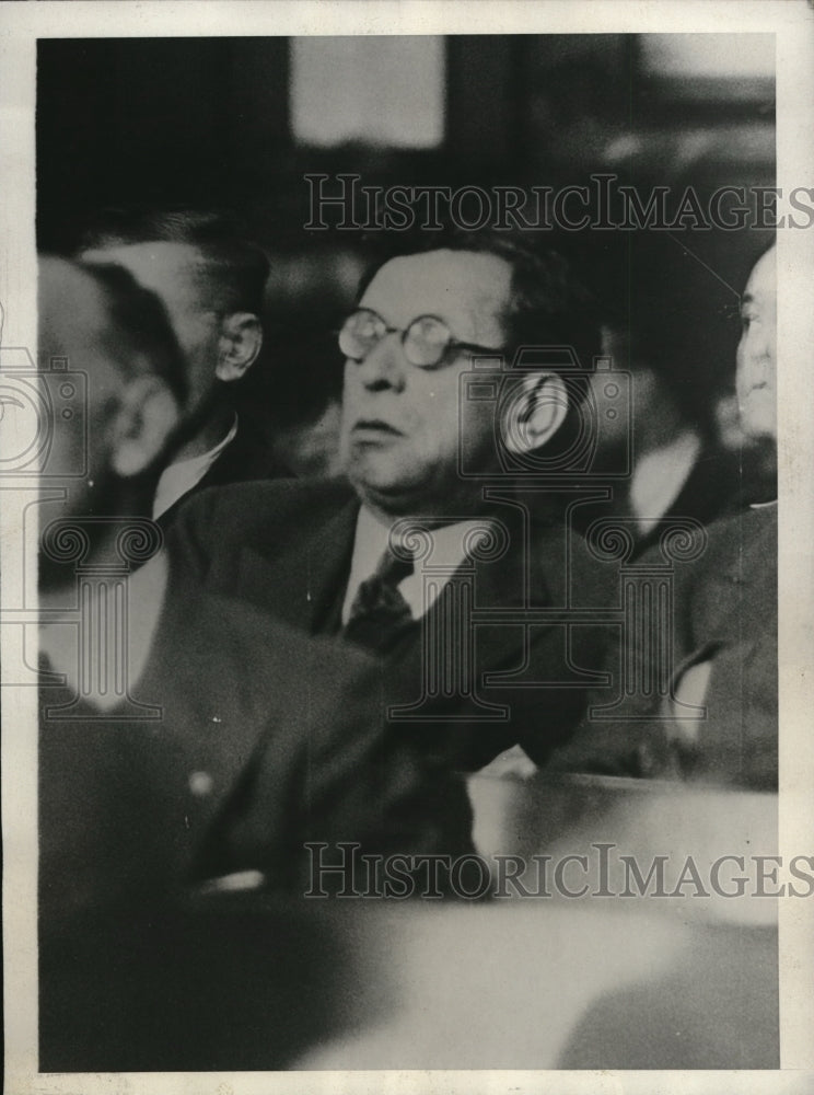 1929 Media Photo Financer Nathan Amster on extortion charges to Mrs Olga Edwards