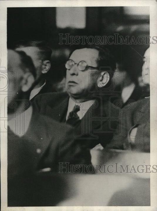 1929 Media Photo Financer Nathan Amster on extortion charges to Mrs Olga Edwards