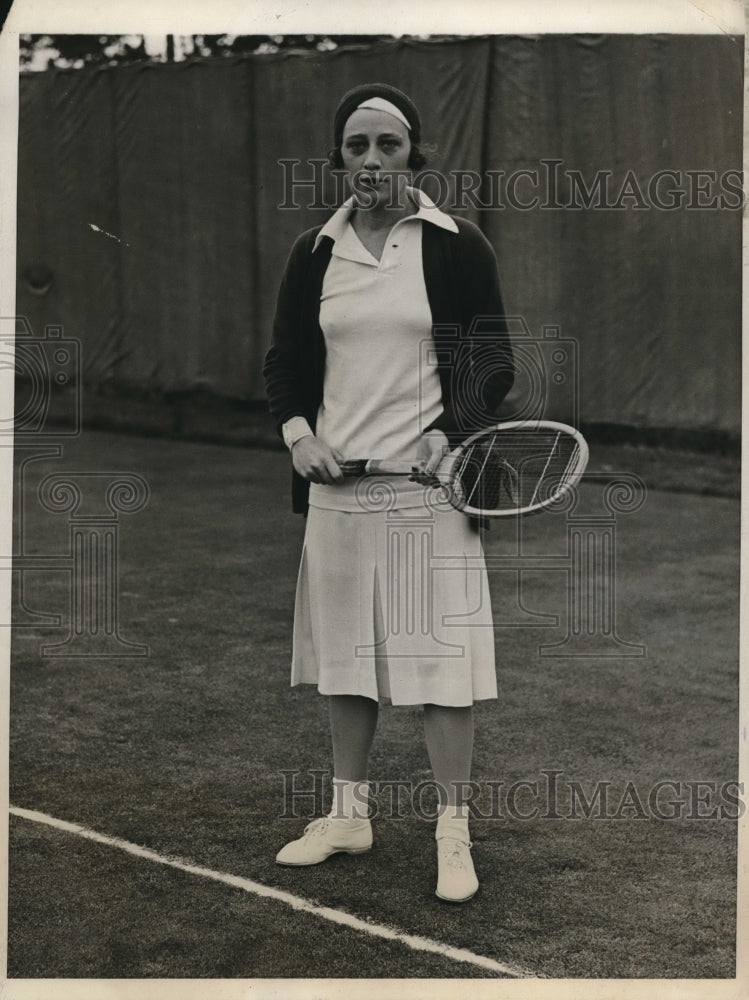 1931 Media Photo Mrs Isabel Dodge Sloane at tennis on Long Island