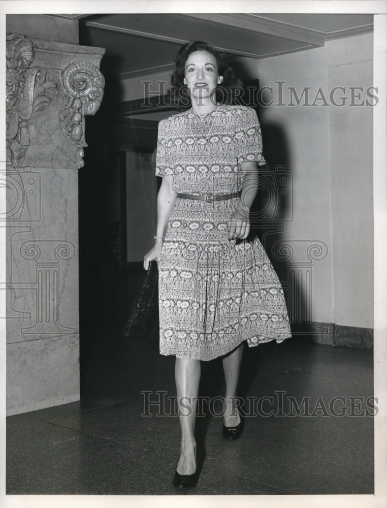 1946 Media Photo Wash DC Edith Kingdom Gould engaged to Guy Marin