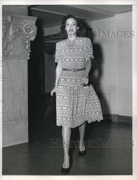 1946 Media Photo Wash DC Edith Kingdom Gould engaged to Guy Marin