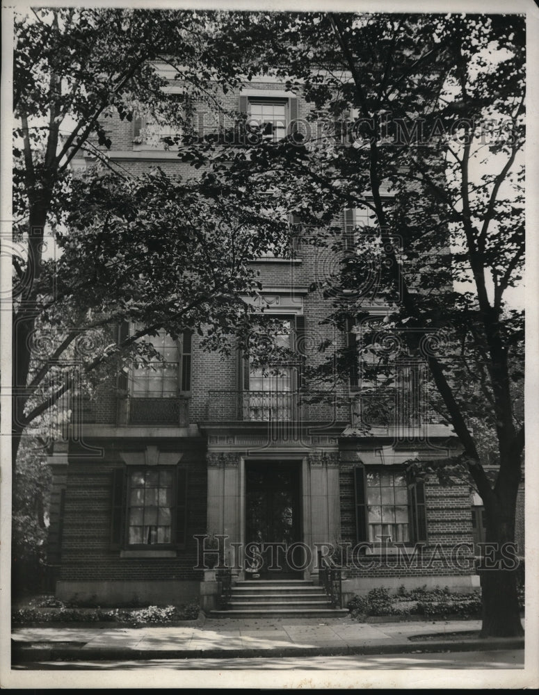 1931 Press Photo Home of Us Ambassador to France Walter Eledge in Washington