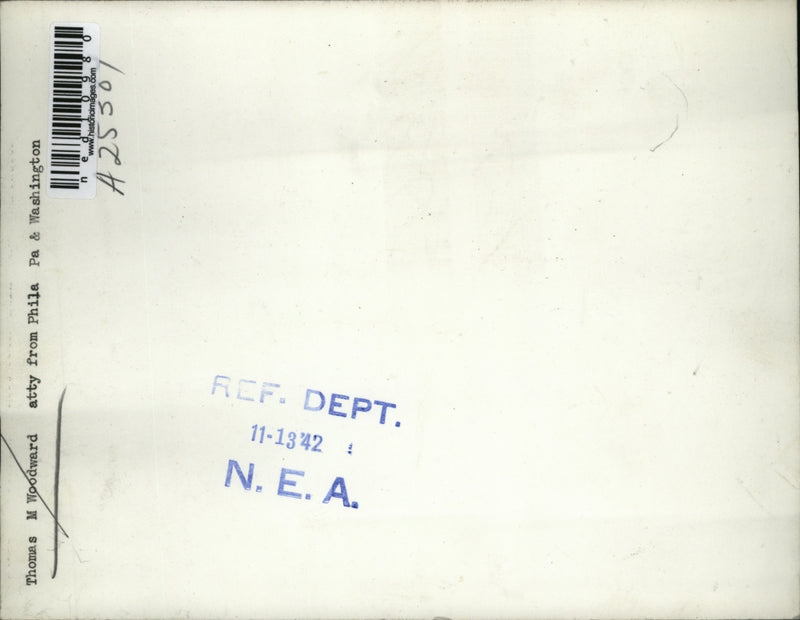 Load image into Gallery viewer, 1942 Media Photo Thomas Woodward, attorney from Philadelphia

