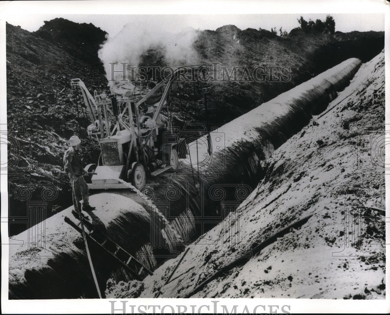 Load image into Gallery viewer, 1962 Media Photo Jordan Oil Pipeline Contruction
