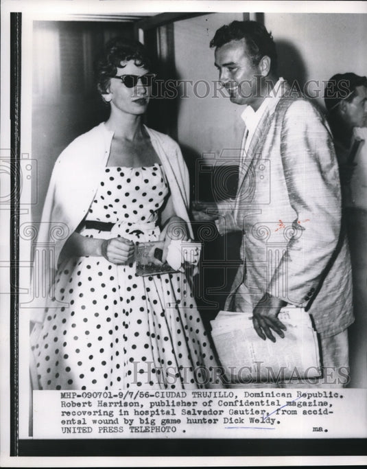 1956 Media Photo The Publisher Robert Harrison was hospitalized due to accident