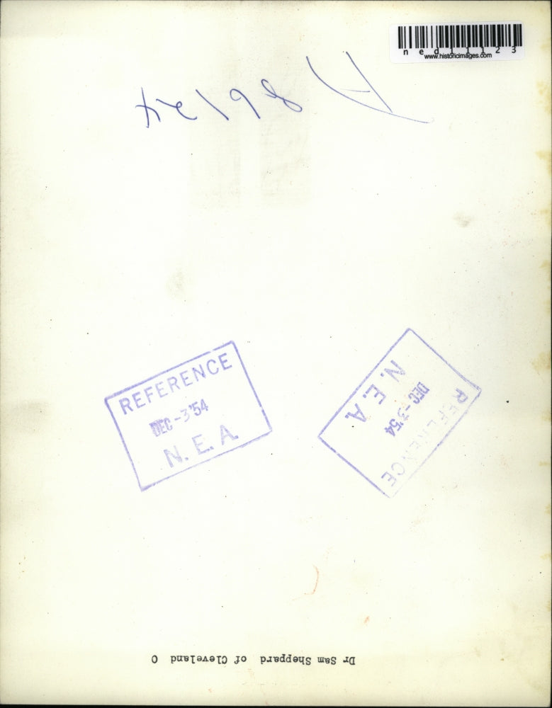 1954 Media Photo Dr. Sam Sheppard of Cleveland