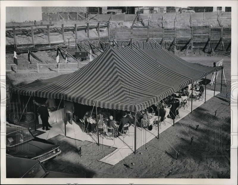 Load image into Gallery viewer, 1961 Media Photo Washington DC Cocktail Party in Excavation Tent
