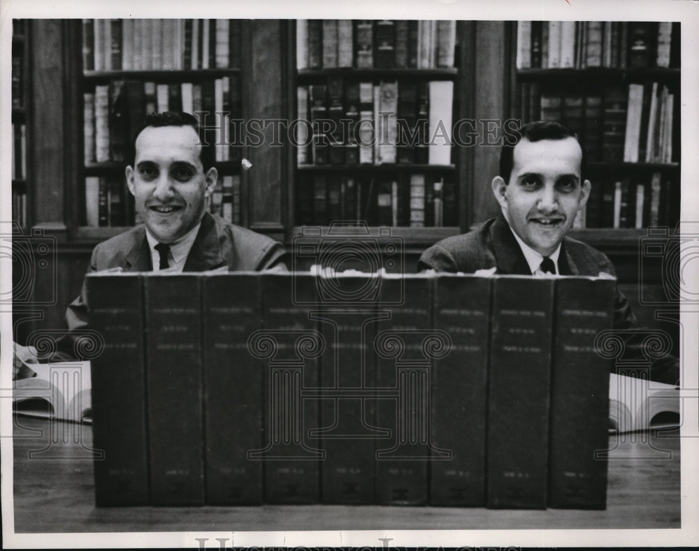 1961 Media Photo Paul Garber and brother Philip at the Harvard University