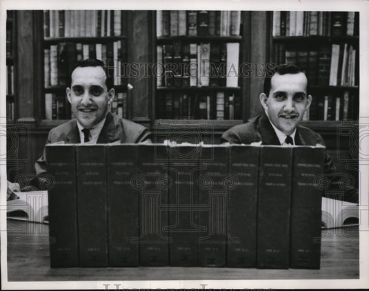 1961 Media Photo Paul Garber and brother Philip at the Harvard University