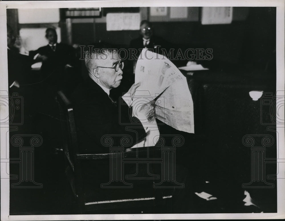 1935 Media Photo Dr. Kisaburo Suzuki at the session of the Imperial Diet