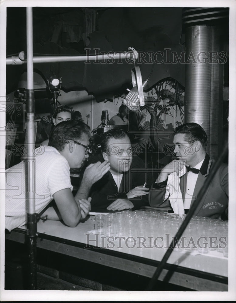 Load image into Gallery viewer, 1955 Media Photo Bruce Andersen, Tom O'Brien, Harvey Dahl in Wanted on CBS
