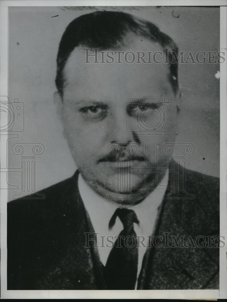 1934 Media Photo Taxicab Leonard Steele Pegram as suspect in Labatt kidnapping