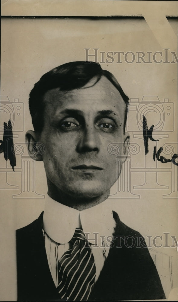 1923 Press Photo M E Pittman murderer of Andrew Nicholson at his trial