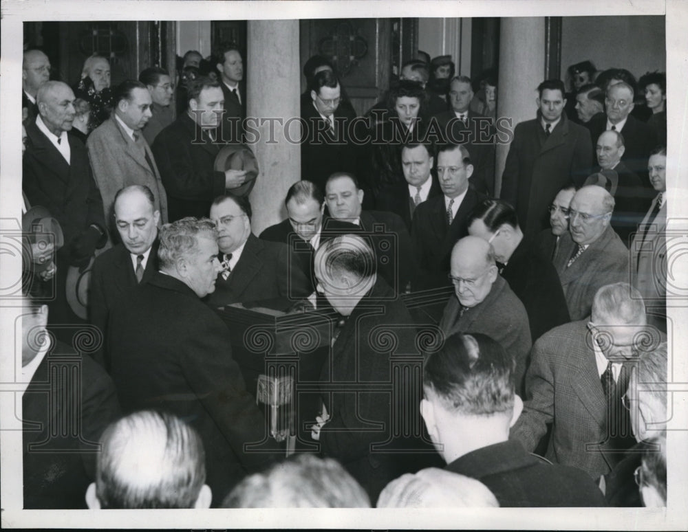 1945 Media Photo James Pendergast, Nephew of Late T.J. Pendergast at Funeral