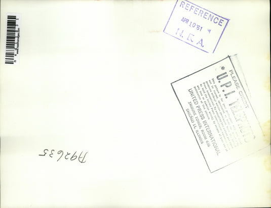 1961 Media Photo Carl Witten Picked Up by FBI for Check Writing Spree