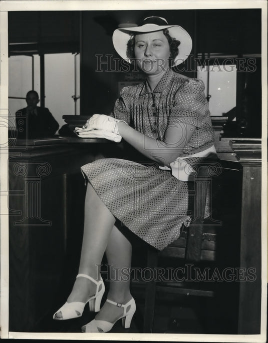 1939 Media Photo Los Angeles, CA Helene Varne Alderman Piracy Trial