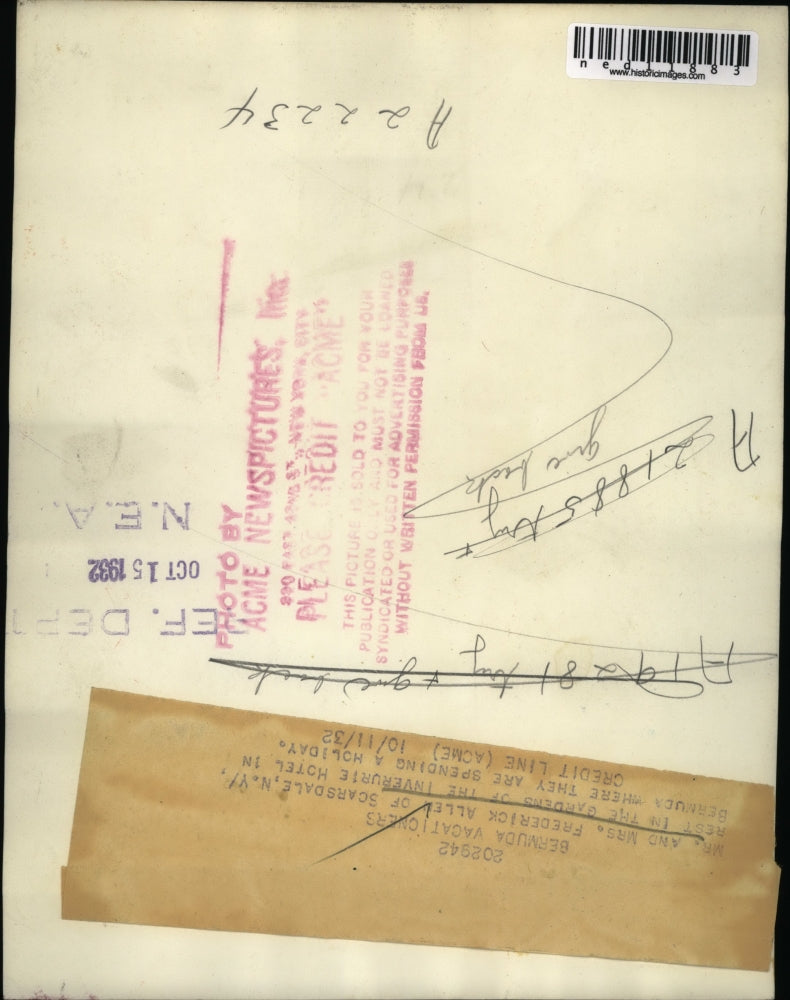 1932 Media Photo Mrs Frederick Allen Scarsdale New York Inverurie Hotel