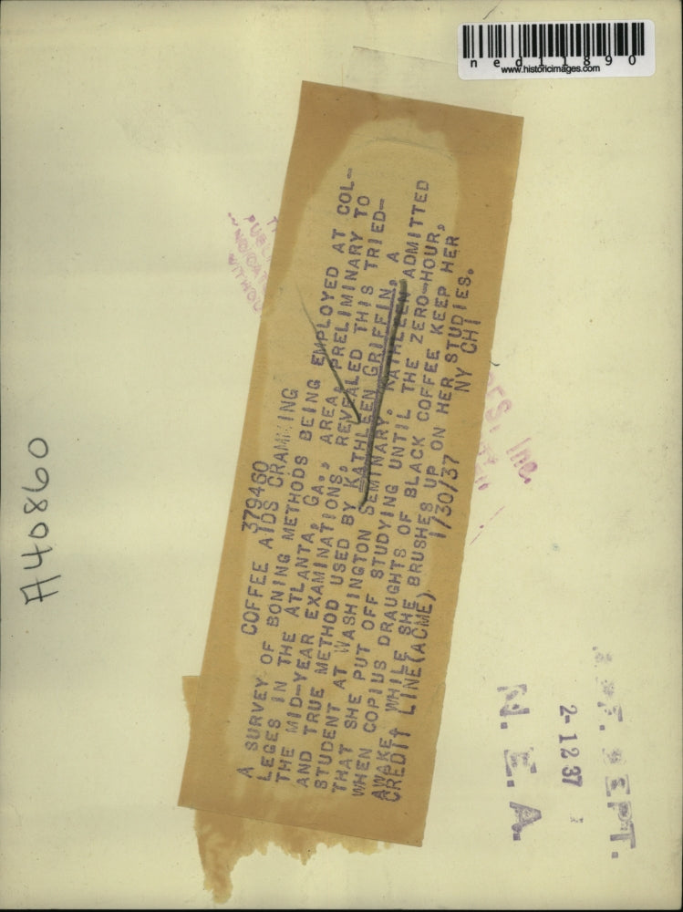 1937 Media Photo Kathleen Griffin Student At Washington Seminary