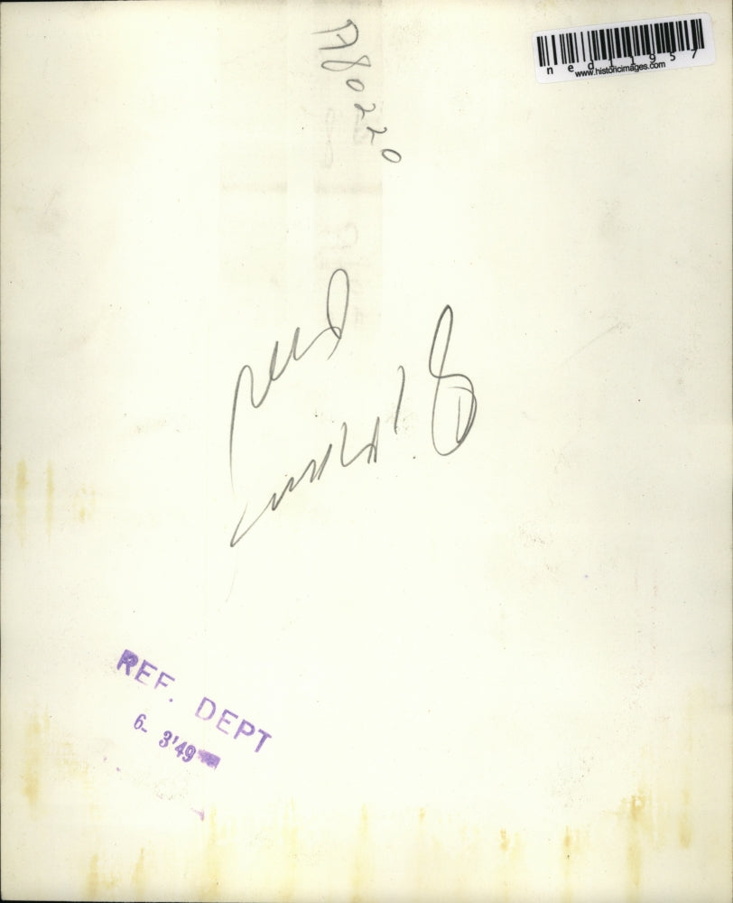 1949 Media Photo Lawrence Minutoli With Lt. Art Bamond After Arrest in Shooting