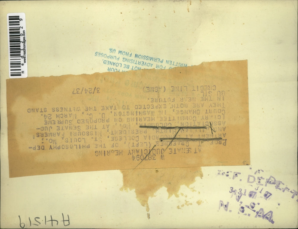 1937 Press Photo Graerner St. Louis Missouri William Hirth Farmers Association