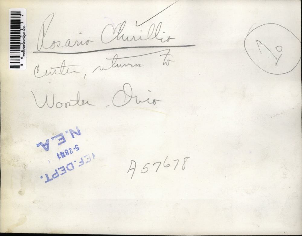 1941 Media Photo Rosario Chirillo & fam returns to Wooster Ohio ousted from NY.