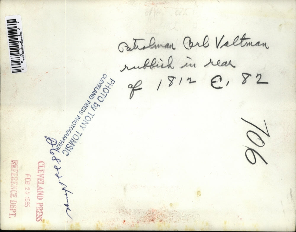 1965 Media Photo Patrolman Carl Voltman