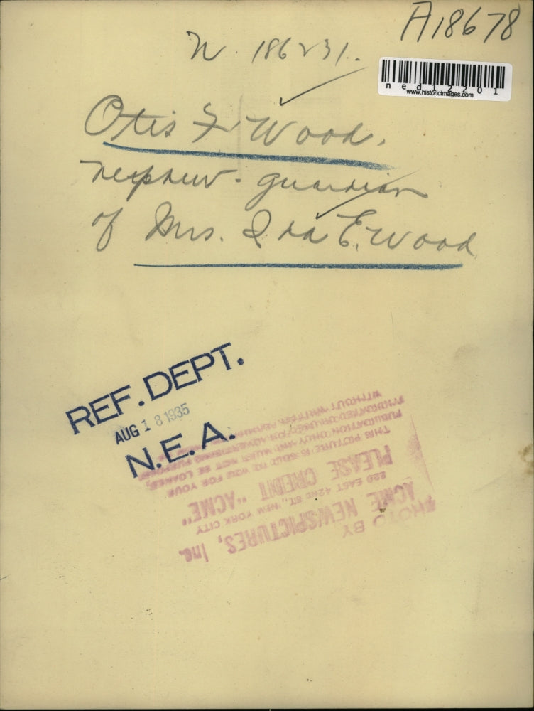 1935 Media Photo Otis Wood is the nephew & guardian of Mrs. Ira Wood