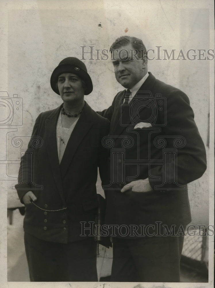 1930 Media Photo Mr. and Mrs. Hubert Scott Paine