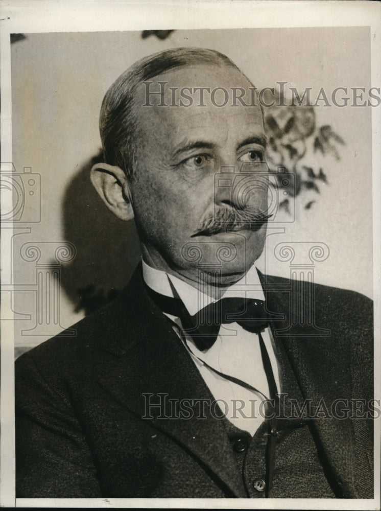 1932 Press Photo Robert R. Dearden, Jr. Daughter's Life Threatened