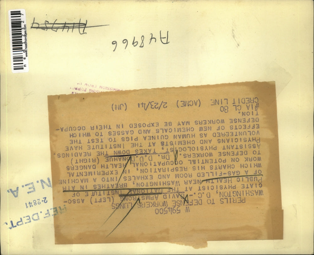 1941 Media Photo David Armstrong, Associate Physicist, Dr. D. D. Donahue