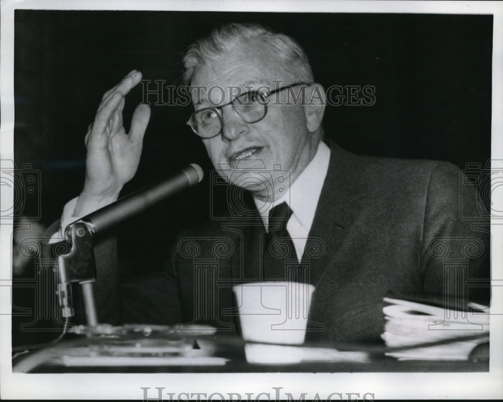1958 Media Photo George Alpert Testifies before Senate