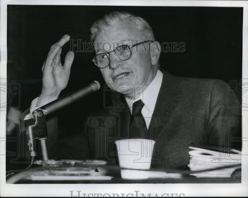 Load image into Gallery viewer, 1958 Media Photo George Alpert Testifies before Senate
