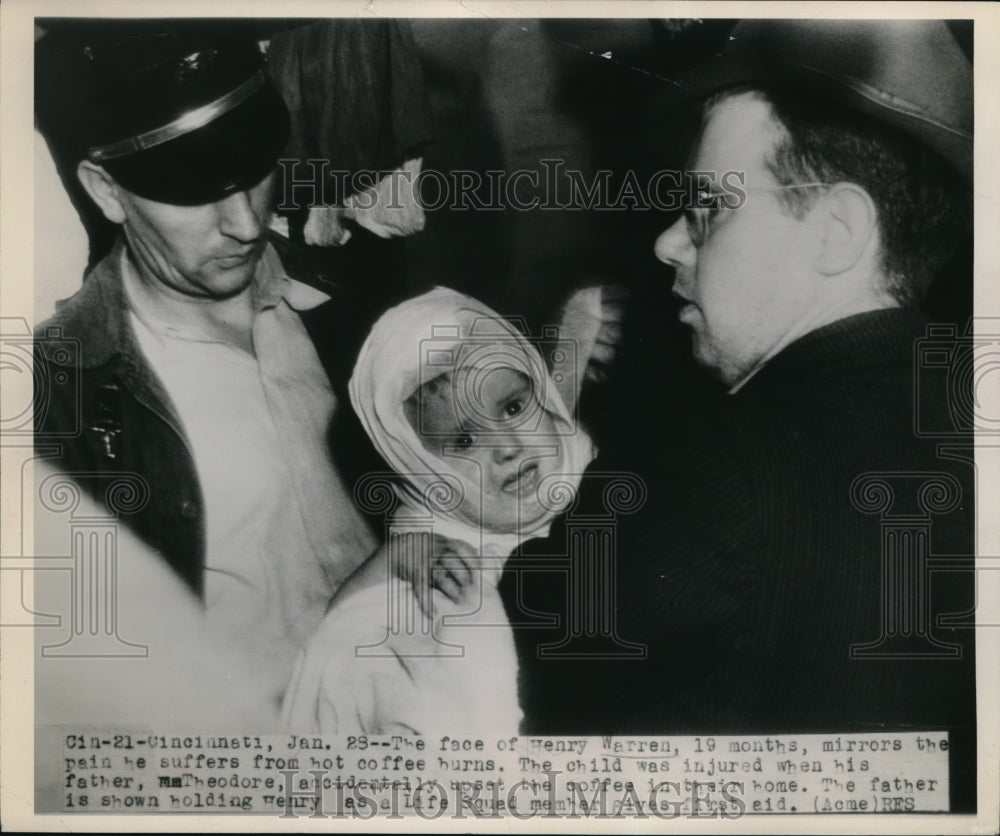 1949 Media Photo Henry Warren, father Theodore, and Life Squad member