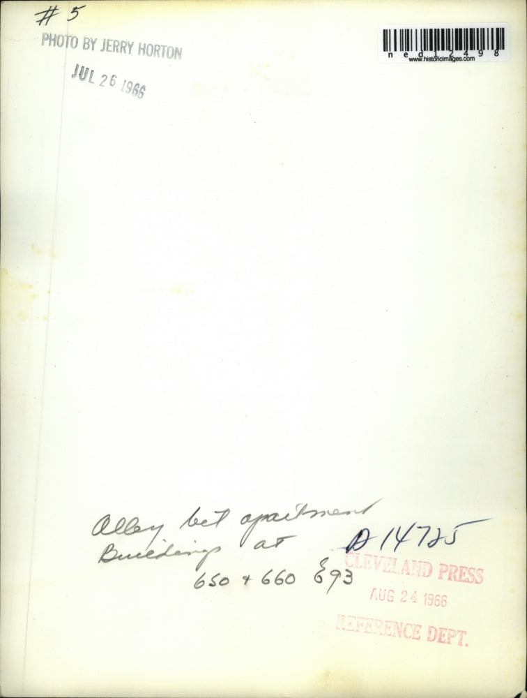 1966 Media Photo alley and apartment buildings at 650 E. 93rd