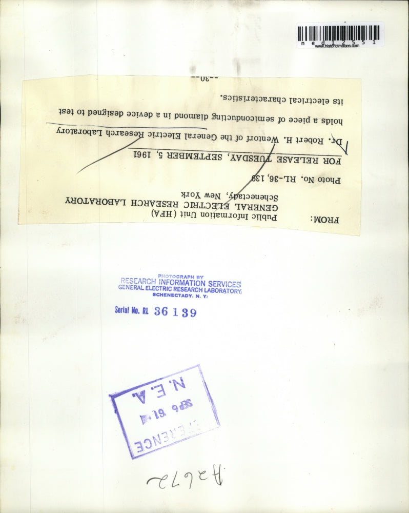 1961 Press Photo Schenectady, NY Dr Robert Wenthorf