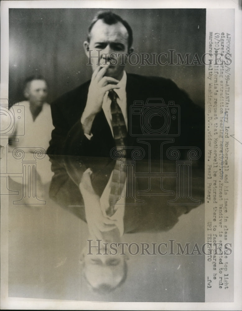 1959 Media Photo Larry Lord Motherwell Is Charged With The Murder Of His Child