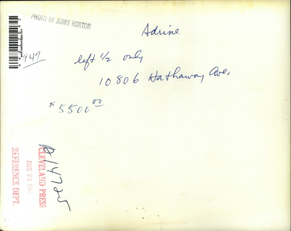 1966 Media Photo Cleveland House at 10806 Hathaway Avenue w Front Porch