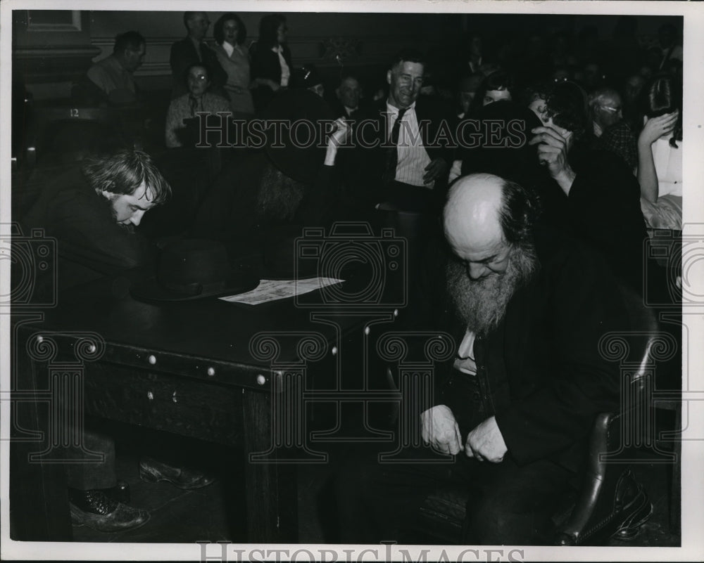 1947 Media Photo Amish Church Leaders Isaac Miller, Emanuel Wengerd, et al.