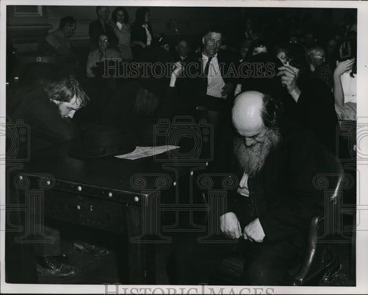 1947 Media Photo Amish Church Leaders Isaac Miller, Emanuel Wengerd, et al.