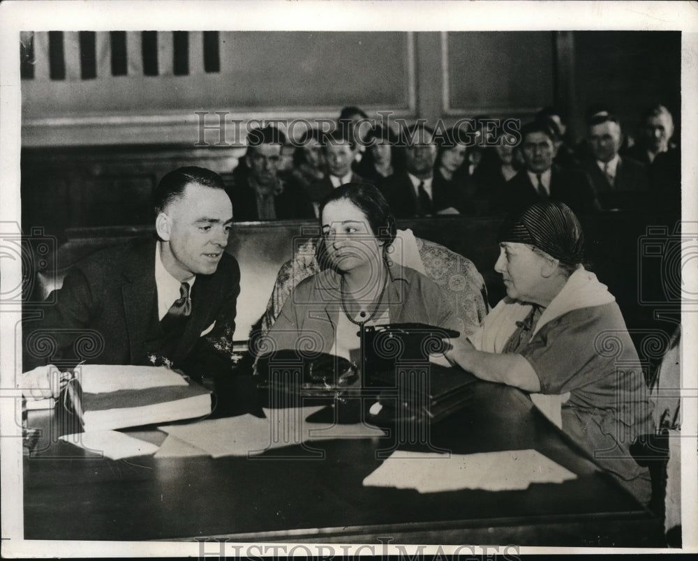 1932 Media Photo Helen Joyce Morgan is on a trial for the murder case