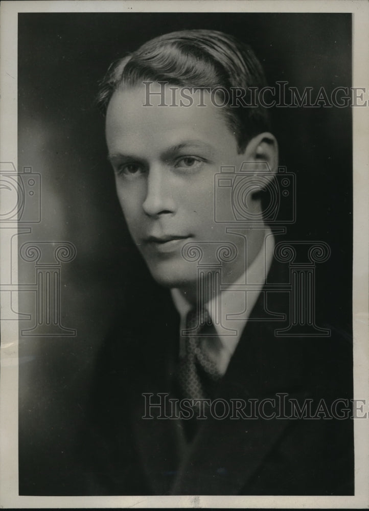 1932 Press Photo Edward De Melcher music &amp; theater critic