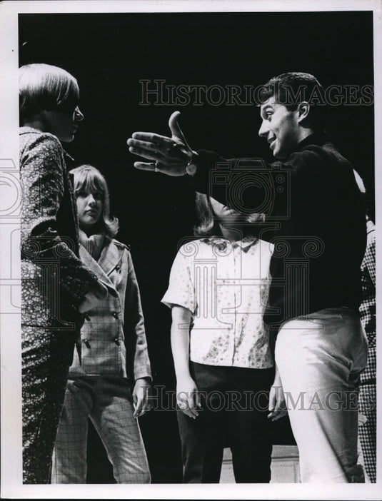 1966 Media Photo Spirit of 66 teacher & students for a play